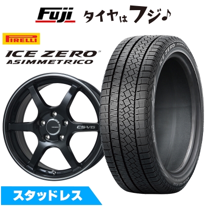 【新品】オーラ スタッドレスタイヤ ホイール4本セット 205/50R17 ピレリ ウィンター アイスゼロアシンメトリコ レアマイスター CS-V6 7J 17インチ