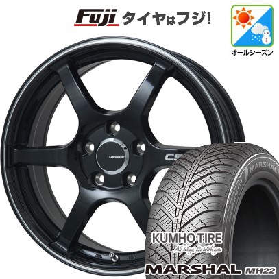 【新品国産車用 5穴100車】 オールシーズンタイヤ ホイール4本セット 205/50R17 クムホ マーシャル MH22(限定) レアマイスター CS-V6 17インチ