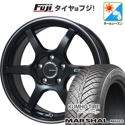【新品国産車用5穴114.3】 | オールシーズンタイヤ ホイール4本セット | 225/65R17 | マーシャル MH22(限定) | レアマイスター CS-V6 | 7J 17インチ