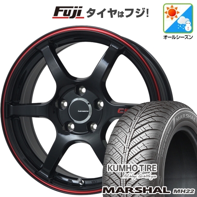 【新品国産車用5穴114.3】 | オールシーズンタイヤ ホイール4本セット | 225/65R17 | マーシャル MH22(限定) | レアマイスター CS-V6 | 7J 17インチ