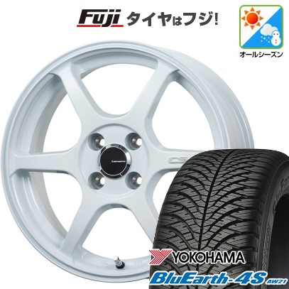 【新品 軽自動車】N-BOX タント ワゴンR オールシーズンタイヤ ホイール4本セット 165/55R15 ヨコハマ ブルーアース 4S AW21 レアマイスター CS-V6 15インチ