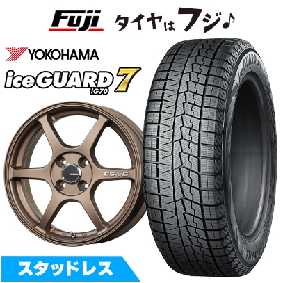 【新品 軽自動車】 N-BOX タント ワゴンR スタッドレスタイヤ ホイール4本セット 155/65R14 ヨコハマ アイスガード7 セブンIG70 レアマイスター CS-V6 14インチ