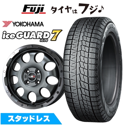 【新品 軽自動車】 ハスラー スタッドレスタイヤ ホイール4本セット 165/60R15 ヨコハマ アイスガード7 セブンIG70 レアマイスター LMG CS-9 15インチ