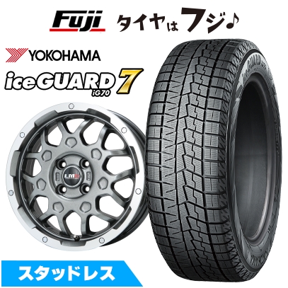 【新品 軽自動車】 ハスラー スタッドレスタイヤ ホイール4本セット 165/60R15 ヨコハマ アイスガード7 セブンIG70 レアマイスター LMG MS-9W 15インチ
