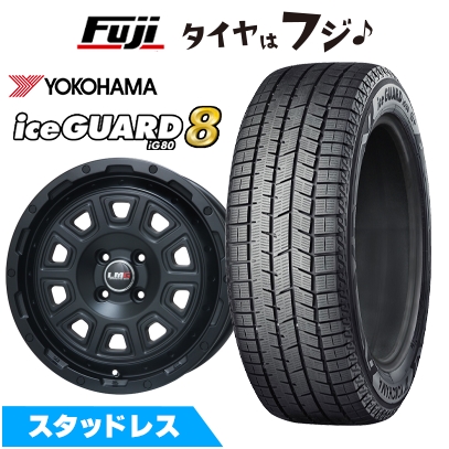 【パンク保証付き】【新品 軽自動車】ハスラー スタッドレスタイヤ ホイール4本セット 165/65R14 ヨコハマ アイスガード8 エイトIG80 LMG DS-10 4.5J 14インチ