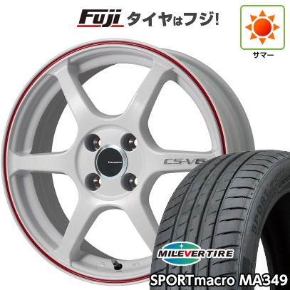 【新品国産車用 5穴114.3車】 夏タイヤ ホイール４本セット 215/50R17 ミレバー スポーツマクロ MA349（限定） レアマイスター CS-V6  17インチ