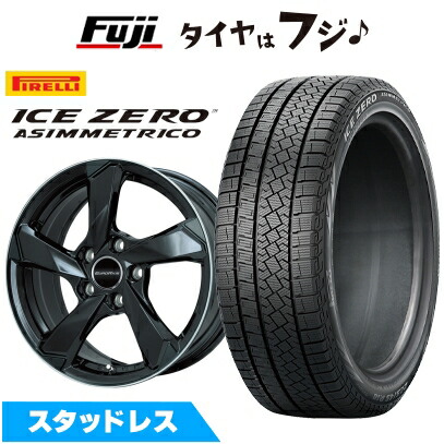 【新品】輸入車用 プジョー508 2018- スタッドレスタイヤ ホイール4本セット 215/55R17 ピレリ アイスゼロアシンメトリコ ユーロアクシス クロスエッジ 17インチ