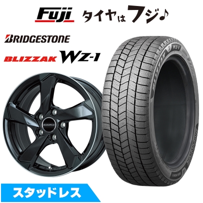 【新品】ボルボ(V90)スタッドレスタイヤ ホイール4本セット 255/40R19 ブリヂストン ブリザック WZ-1 ユーロアクシス クロスエッジ 8J 19インチ