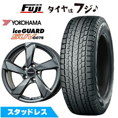 【新品】アウディQ4 e-tron スタッドレスタイヤ ホイール４本セット 235/55R19 ヨコハマ アイスガード SUV G075 EUROAXIS クロスエッジ 8J 19インチ