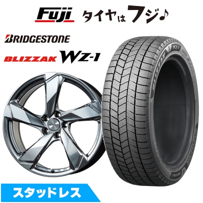 【新品】プジョー508 2018- スタッドレスタイヤ ホイール4本セット 235/45R18 ブリヂストン ブリザック WZ-1 ユーロアクシス クロスエッジ 7.5J 18インチ
