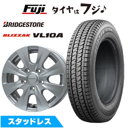 【新品】タウンエースバン専用 スタッドレスタイヤ ホイール４本セット 165/80R14 97/95N ブリヂストン ブリザック VL10A エルベ ビズスポ 14インチ