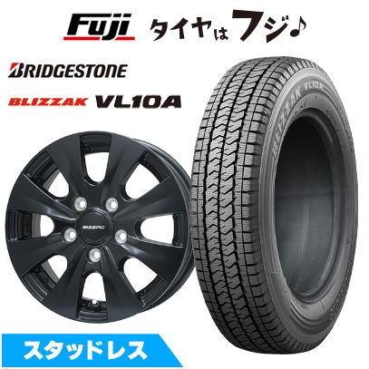 【新品】タウンエーストラック専用 スタッドレスタイヤ ホイール４本セット 175/80R14 99/98N ブリヂストン ブリザック VL10A エルベ ビズスポ セミ14インチ