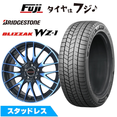 【新品国産車用 5穴114.3車】 スタッドレスタイヤ ホイール4本セット 235/55R18 ブリヂストン ブリザック WZ-1 ビッグウエイ レイシーン プラバ9M 7.5J 18インチ