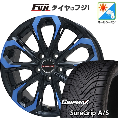 【新品国産車用5穴114.3】 | オールシーズンタイヤ ホイール4本セット | 225/45R18 | グリップマックス Sure Grip AS | レイシーン プラバ5X 18インチ