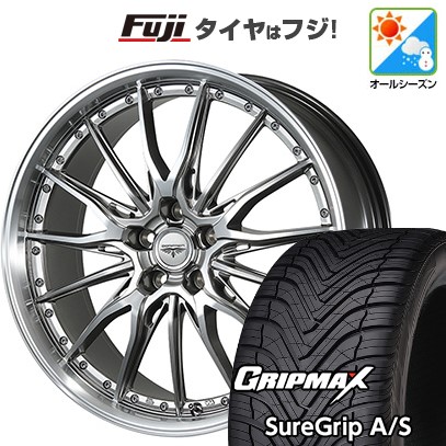 【新品国産車用 5穴114.3車】 オールシーズンタイヤ ホイール4本セット 225/45R18 GRIP MAX シュアグリップ A/S(限定) トピー ドルフレン ヒューバー 18インチ