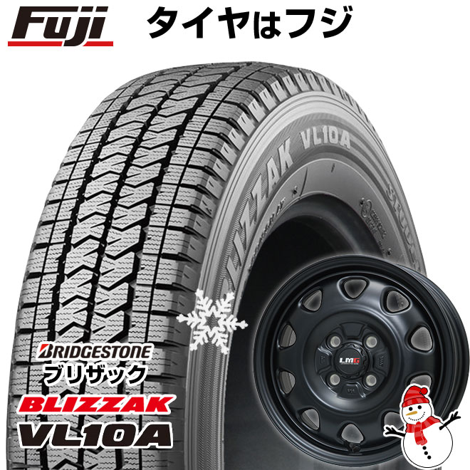 【新品】タウンエースバン専用 スタッドレスタイヤ ホイール４本セット 165/80R14 97/95N ブリヂストン ブリザック VL10A LMG OFF STYLE 14インチ : fuji 26225 119760 45255 45255 : フジコーポレーション