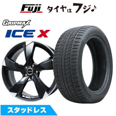 【新品国産車用 5穴114.3車】 スタッドレスタイヤ ホイール4本セット 215/60R16 グリップマックス アイスX BSW(限定) プレミックス ヴェランV 16インチ