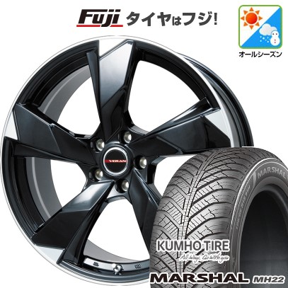 KUMHO - 【新品国産車用 5穴114.3車】 オール時期タイア 車輪4本仕掛ける 205/50R17 クムホ マーシャル MH22(押さえる) プレ交ぜ合わせる ヴェランV 17in オールシーズンタイヤ、ホイールセット-自動車