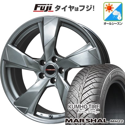 【新品国産5穴100車】 オールシーズンタイヤ ホイール４本セット 225/60R17 クムホ マーシャル MH22(限定) プレミックス ヴェランV 17インチ