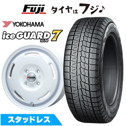 【新品 軽自動車】 N-BOX タント ワゴンR スタッドレスタイヤ ホイール4本セット 155/65R14 ヨコハマ アイスガード7 セブンIG70 プレミックス プディン 14インチ