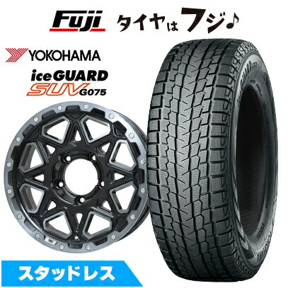 【新品】ジムニー スタッドレスタイヤ ホイール4本セット 175/80R16 ヨコハマ アイスガード SUV G075 レアマイスター LMG モンタグナ 16インチ