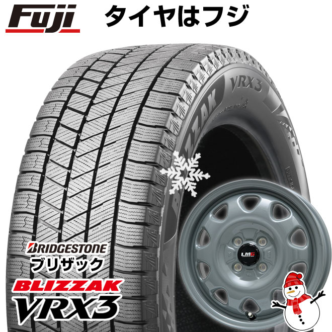 【新品 軽自動車】 ソリオ スタッドレスタイヤ ホイール4本セット 165/70R14 ブリヂストン ブリザック VRX3 LMG OFF STYLE 14インチ ※コンパクトカー不可 : fuji 3581 120565 35166 35166 : フジコーポレーション