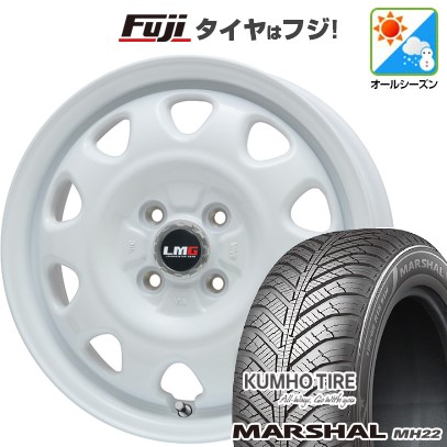 新品 ハスラー デリカミニ(4WD) オールシーズンタイヤ ホイール４本セット 165/60R15 クムホ マーシャル MH22(限定) レアマイスター LMG OFF-STYLE 15インチ