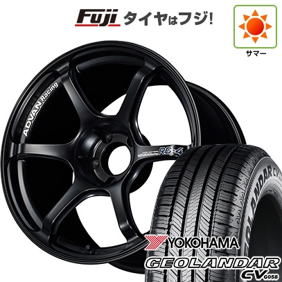 【新品国産車用5穴100】 | 夏タイヤ ホイール4本セット | 225/60R17 | ヨコハマ ジオランダー CV G058 | ヨコハマ アドバンレーシング RG-4 | 7.5J 17インチ