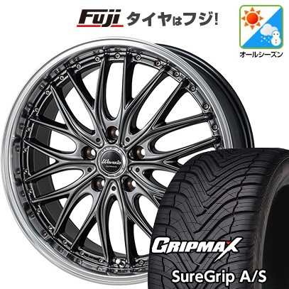 新品国産車用 5穴114.3車 オールシーズンタイヤ ホイール4本セット 215/50R18 GRIP MAX シュアグリップ A/S モンツァ ワーウィック ディープランド 18インチ