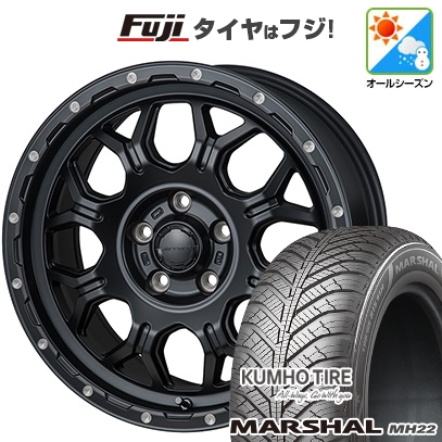 【新品国産車用5穴114.3】 | オールシーズンタイヤ ホイール4本セット | 225/60R17 | マーシャル MH22(限定) | モンツァ HI-BLOCK ジェラード | 7.5J 17インチ