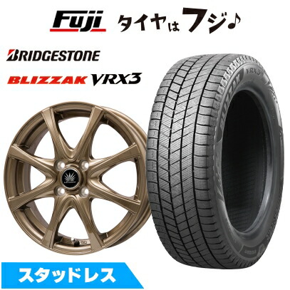 【新品】クロスビー/イグニス用 スタッドレスタイヤ ホイール4本セット 175/60R16 ブリヂストン ブリザック VRX3 プレミックス アマルフィV Jr 16インチ