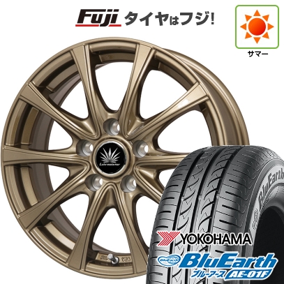 【新品】セレナ | 夏タイヤ ホイール4本セット | 195/65R15 | ヨコハマ ブルーアース AE-01F | プレミックス アマルフィV Jr(ブロンズ) | 6J 15インチ