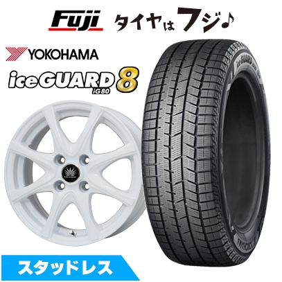 【パンク保証付き】【新品】クロスビー/イグニス スタッドレスタイヤ ホイール4本セット 175/60R16 アイスガード8 エイトIG80 アマルフィV Jr 5J 16インチ