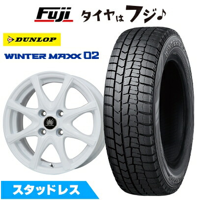 【新品】クロスビー/イグニス スタッドレスタイヤ ホイール4本セット 175/60R16 ダンロップ ウインターマックス 02 WM02 プレミックス アマルフィV Jr 16インチ