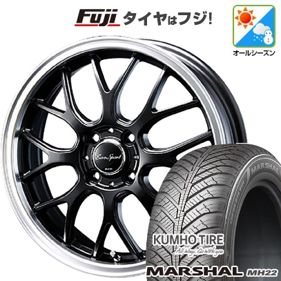 【新品国産車用 5穴100車】 オールシーズンタイヤ ホイール4本セット 205/50R17 クムホ マーシャル MH22(限定) ブレスト ユーロスポーツ タイプ805 17インチ