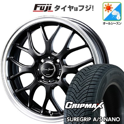 【新品国産車用 4穴100車】 オールシーズンタイヤ ホイール4本セット 185/60R16 GRIPMAX シュアグリップAS ナノ ブレスト ユーロスポーツ タイプ805 16インチ