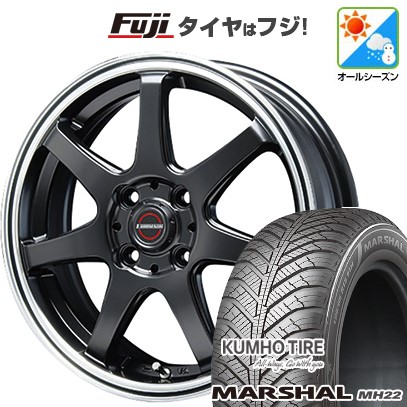 新品  エブリイワゴン オールシーズンタイヤ ホイール4本セット 155/70R13 クムホ マーシャル MH22 (限定) ブレスト ユーロマジック タイプS-07 13インチ
