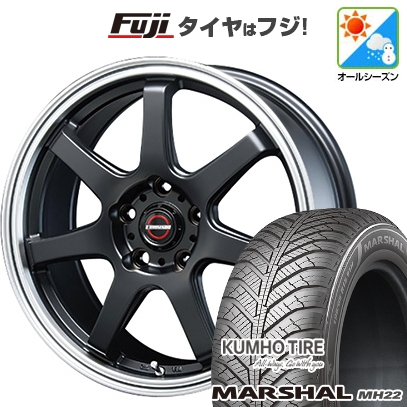 KUMHO - 【新品国産車用5穴114.3】 | オール時季タイア 銀輪4本仕かける | 215/65R16 | マーシャル MH22(押さえる) | 乳ぶさ ユーロ神通力 印字機S-07 16in