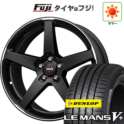 【新品国産車用5穴100】 | 夏タイヤ ホイール4本セット | 215/40R18 | ダンロップ ルマン V+(ファイブプラス) | モモ ファイブ | 8J 18インチ