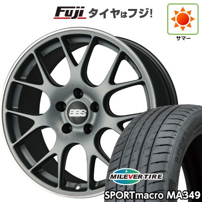 【新品国産車用 5穴114.3車】 夏タイヤ ホイール4本セット 245/35R19 ミレバー スポーツマクロ MA349（限定） BBS GERMANY CH-R サテンチタニウム 19インチ