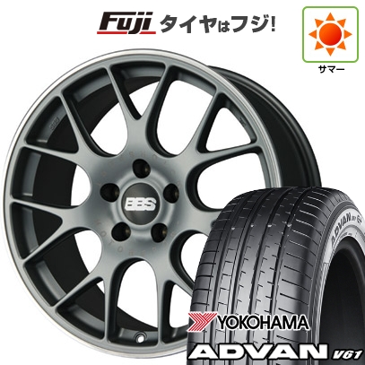 【新品国産車用5穴114.3】 | 夏タイヤ ホイール4本セット | 255/45R20 | ヨコハマ アドバン V61 | BBS GERMANY CH-R サテンチタニウム | 8.5J 20インチ