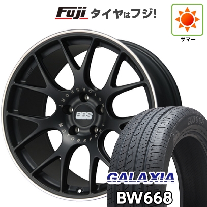 【新品国産車用5穴114.3】 | 夏タイヤ ホイール4本セット | 225/55R19 | ギャラクシア BW668(限定) | BBS GERMANY CH-R サテンブラック | 8J 19インチ