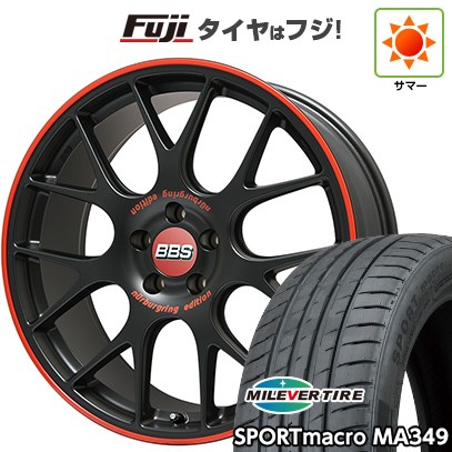 新品国産車用 5穴114.3車 夏タイヤ ホイール4本セット 245/35R19 ミレバー スポーツマクロ MA349 BBS GERMANY CH-R ニュルブルクリンク エディション 19インチ