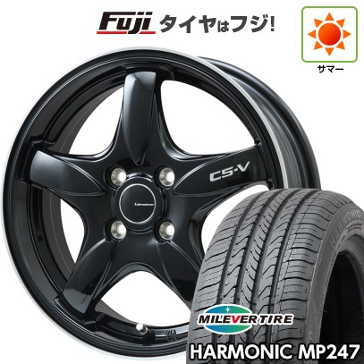 【新品 軽自動車】 サマータイヤ ホイール4本セット 165/55R14 ミレバー ハーモニック MP247(限定) レアマイスター CS-V  14インチ