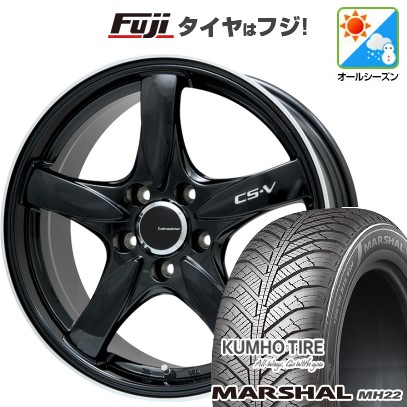 【新品国産車用 5穴100車】 オールシーズンタイヤ ホイール4本セット 205/50R17 クムホ マーシャル MH22(限定) レアマイスター CS-V 17インチ