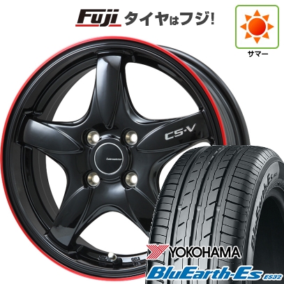 【新品】セレナ | 夏タイア 車輪4本仕掛ける | 195/65R15 | ヨコハマ 青碧地びた ES32 | レアマイスター CS-V(グロス黒いこと/赤いことリム) | 6J 15in 自動車-車、バイク、自転車