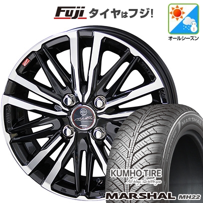【新品】オーラ | オールシーズンタイヤ ホイール4本セット | 205/50R17 | マーシャル MH22(限定) | 共豊 スマック クレスト | 6J 17インチ