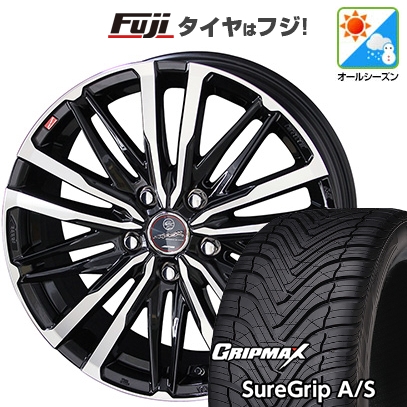 グリップマックス - 【新品国産車用5穴114.3】 | オール時期タイア 車輪4本仕掛ける | 235/60R18 | Sure Grip AS | 平手打ち クレスト 18in 自動車-タイヤ、ホイール-オールシーズンタイヤ、ホイールセット