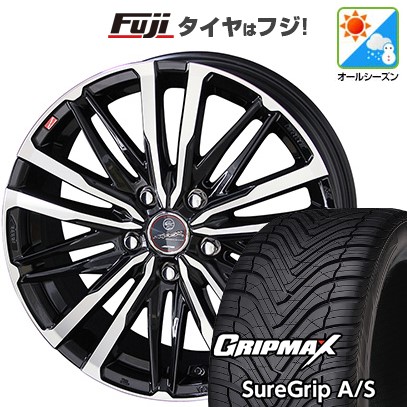 新品国産車用 5穴114.3車 オールシーズンタイヤ ホイール4本セット 235/50R18 GRIP MAX シュアグリップ オールシーズン(限定) 共豊 スマック クレスト 18インチ