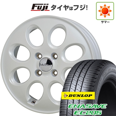 【新品国産車用4穴100】 | 夏タイヤ ホイール4本セット | 185/65R14 | ダンロップ エナセーブ EC205 | ホットスタッフ ララパーム オーバル | 5J 14インチ